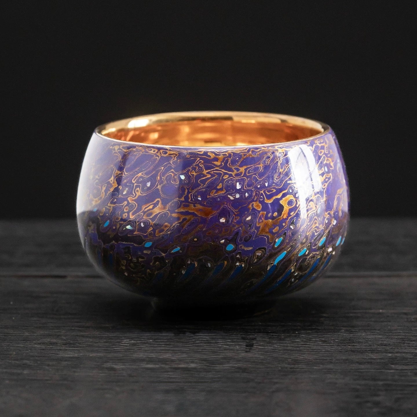 Midnight Radiance | Handcrafted Raden Lacquerware Master Cup