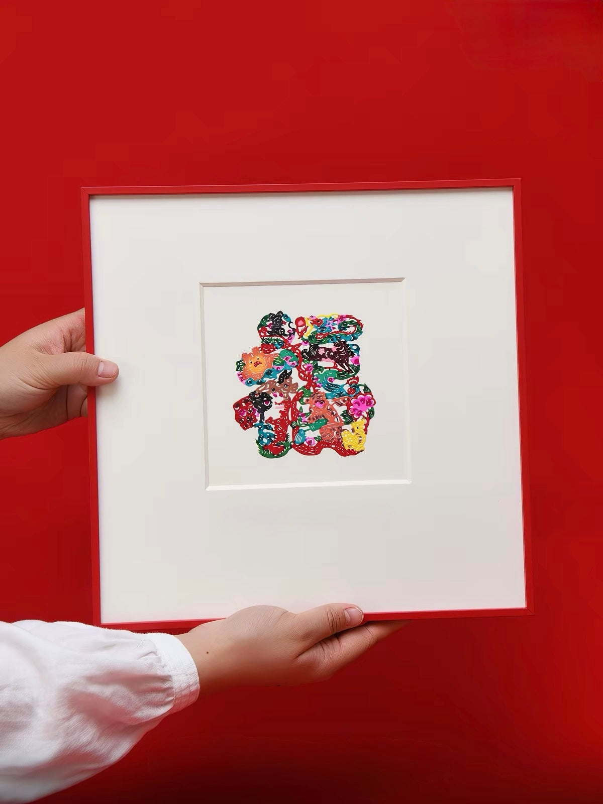 Handcrafted Zodiac Fortune Papercut Wall Art – Twelve Zodiac Characters Decorative Artwork