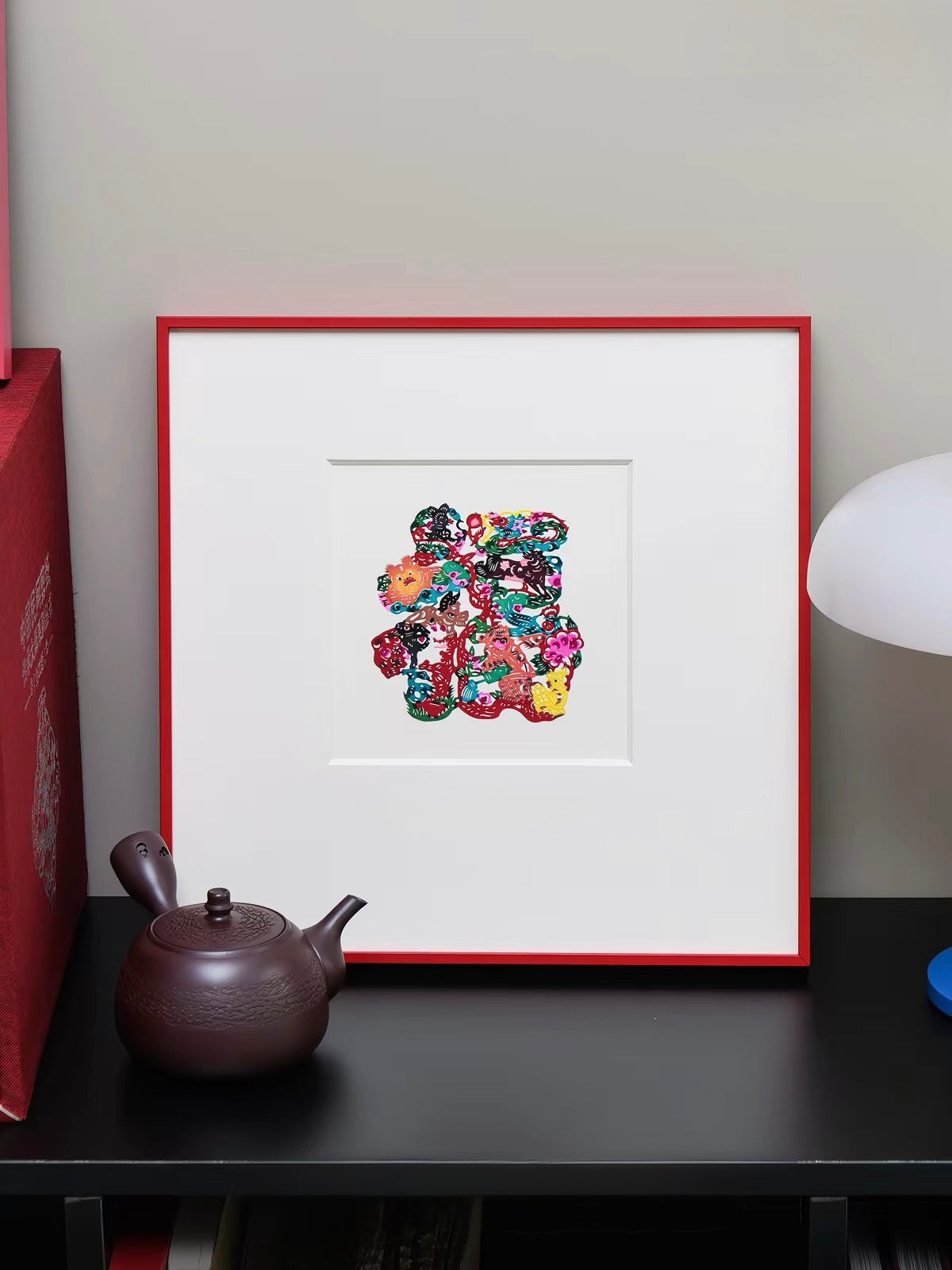Handcrafted Zodiac Fortune Papercut Wall Art – Twelve Zodiac Characters Decorative Artwork