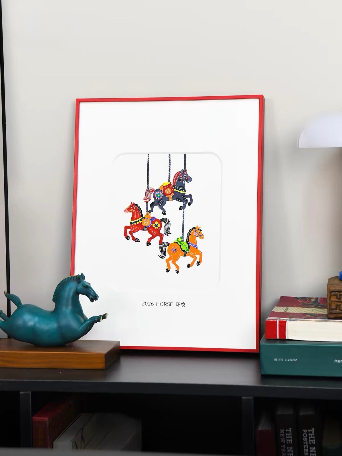 Handcrafted Galloping Horses Papercut Wall Art – Artisan Decorative Artwork