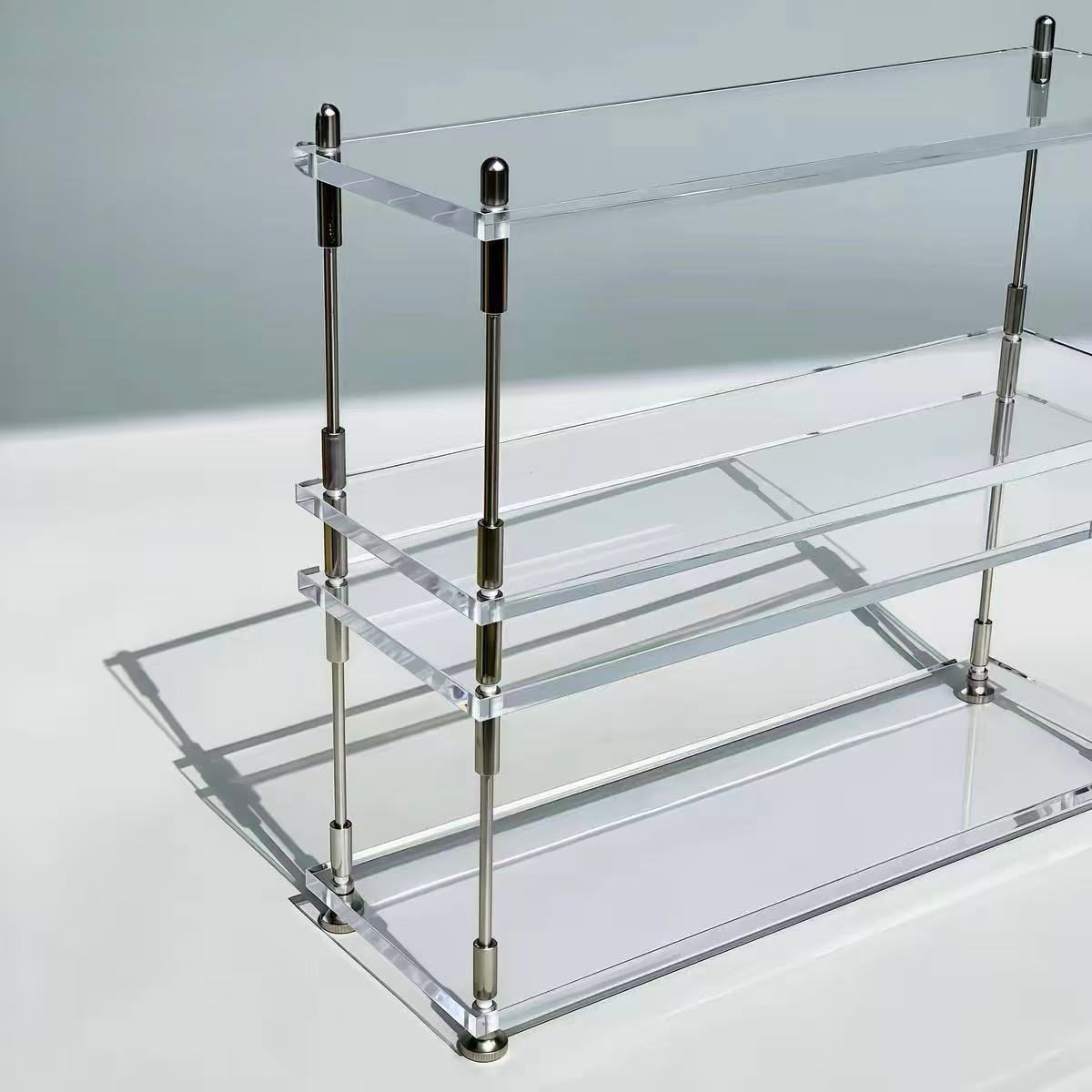 Axis Stainless Steel and Acrylic Display Stand
