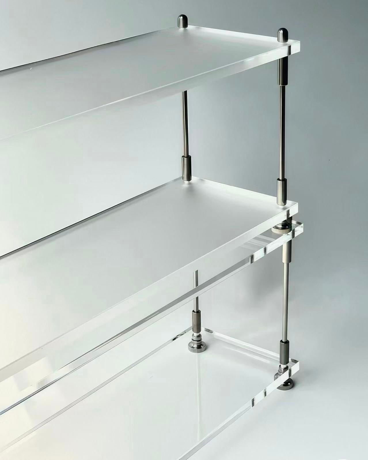 Axis Stainless Steel and Acrylic Display Stand