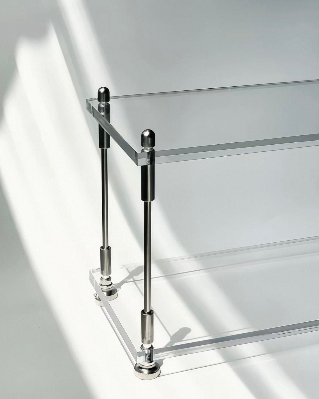 Axis Stainless Steel and Acrylic Display Stand