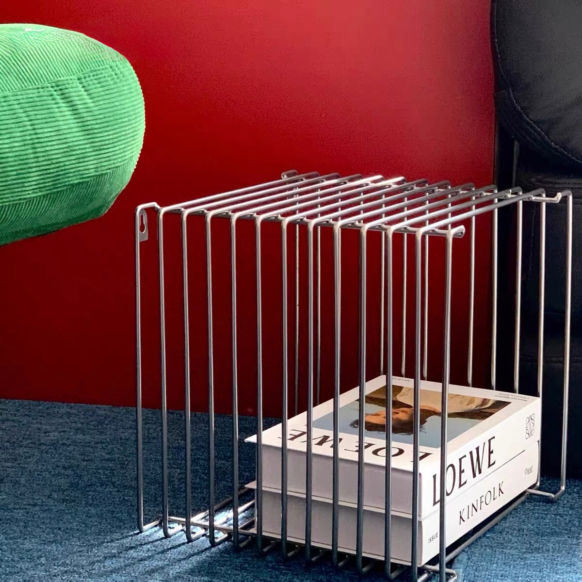 Gridline Metal Cube Side Table