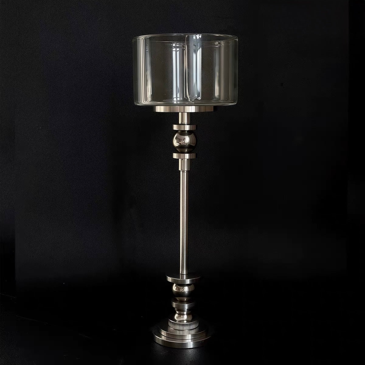 Lumen Glass and Metal Candle Holder
