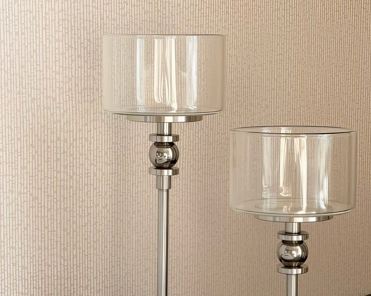 Lumen Glass and Metal Candle Holder