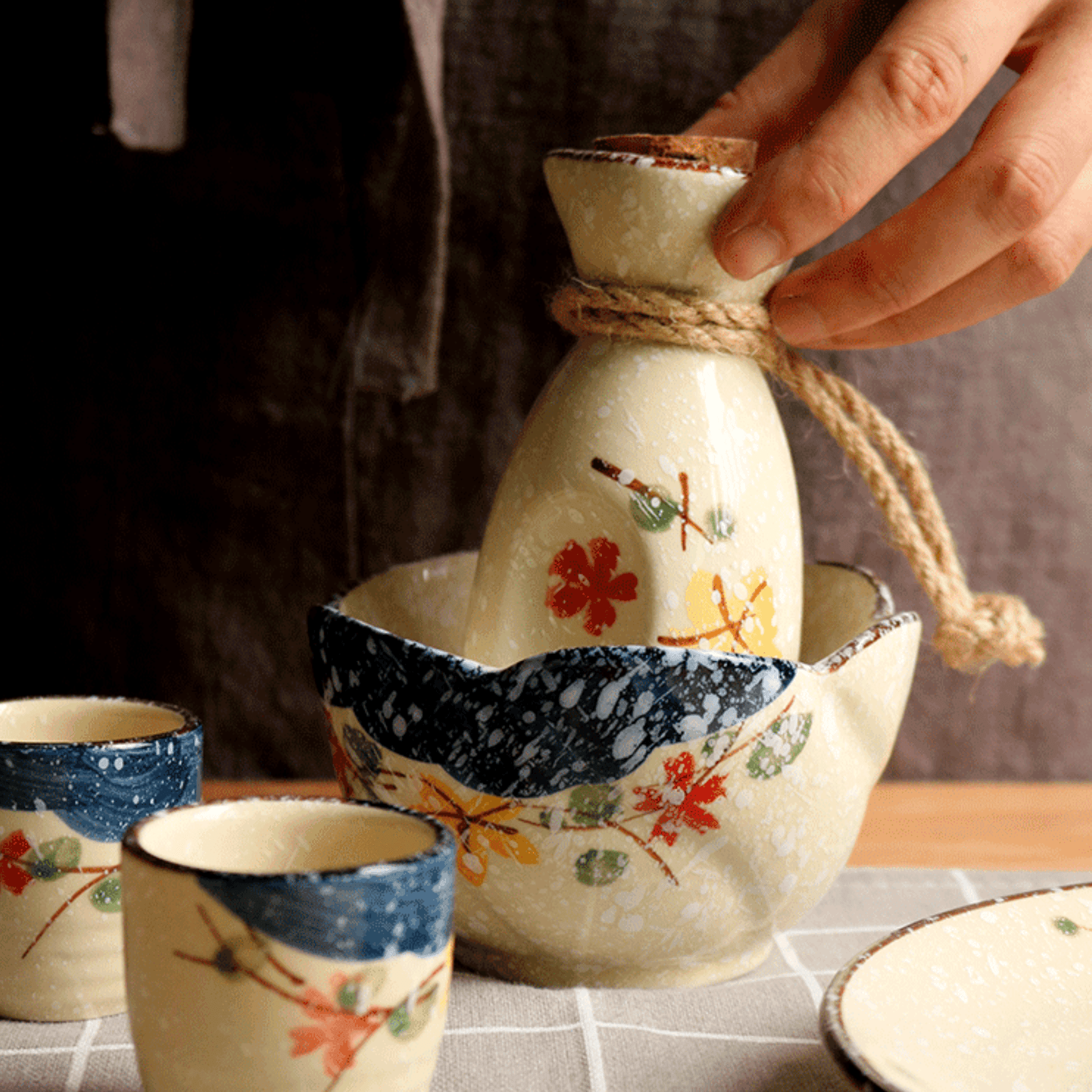 Japanese Sakura Sake Ceramic Flagon Sets – Blossom Your Sake Experience