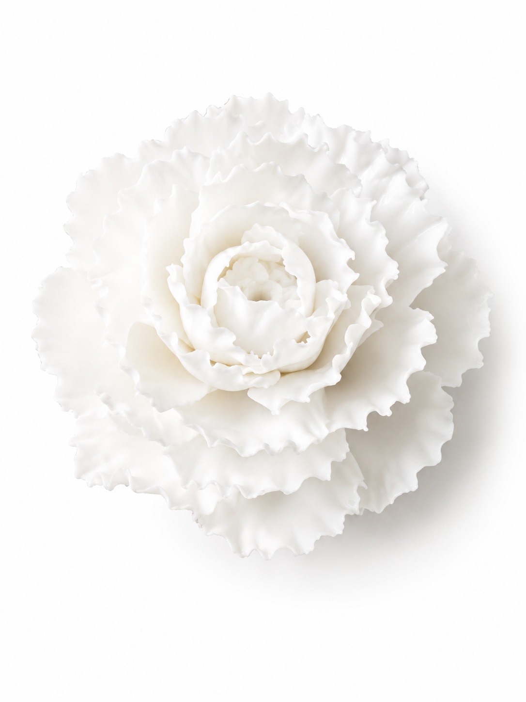Handcrafted Dehua Blanc de Chine Carnation Incense Holder – A Bloom of Everlasting Grace