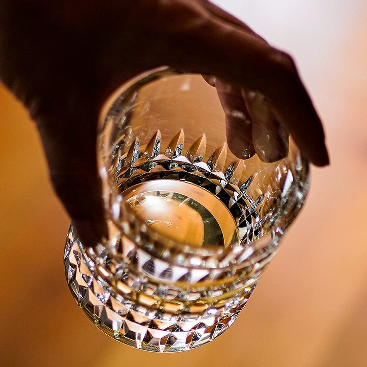 Edo Kiriko Crystal Royale Whisky Glass with Wooden Box – A Regal Expression of Japanese Craftsmanship
