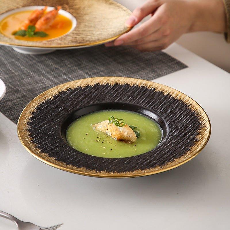 Matte Ceramic Spaghetti Serving Plates – Modern Simplicity for Pasta Lovers