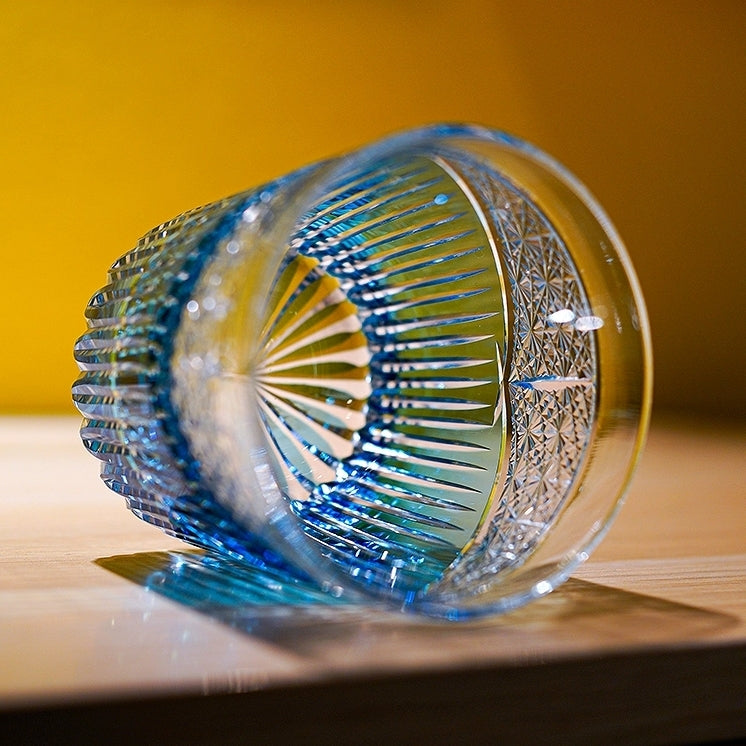 Edo Kiriko Handcrafted Karmic Whisky Glass – An Echo of Destiny in Crystal