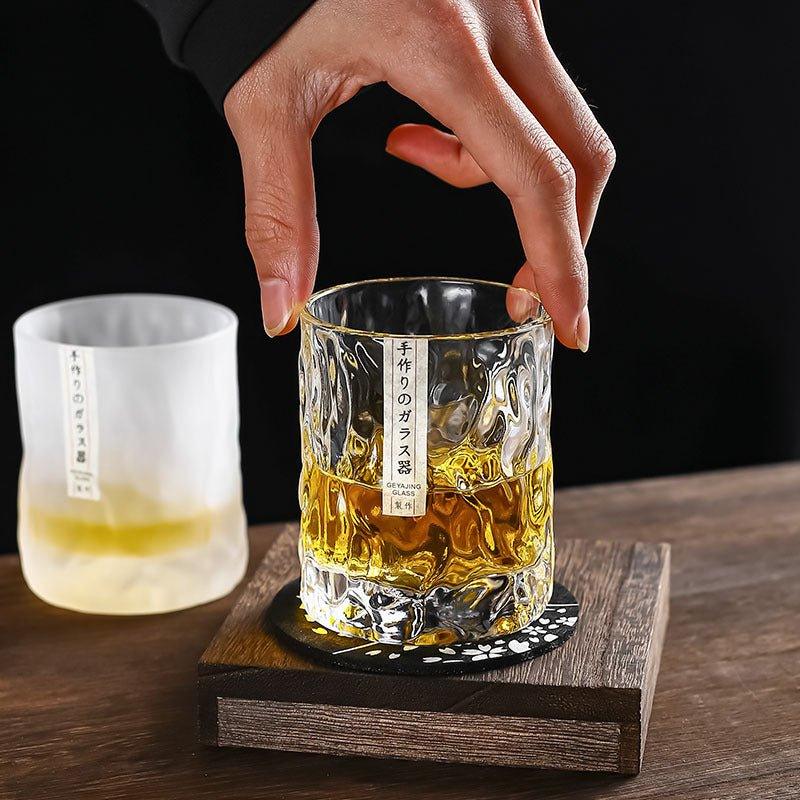Edo Kiriko Handcrafted "Glacier" Whisky Glasses – A Pristine Landscape in Crystal