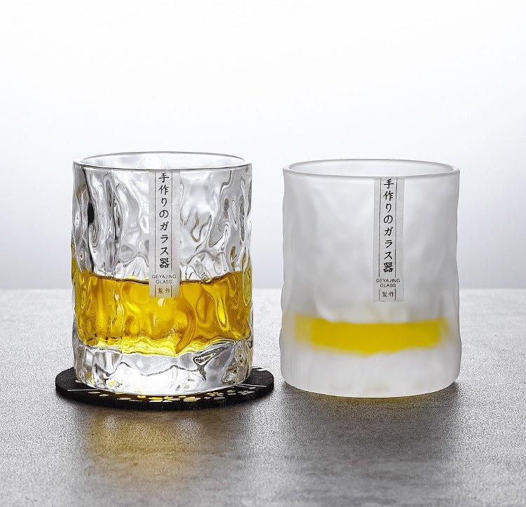 Edo Kiriko Handcrafted "Glacier" Whisky Glasses – A Pristine Landscape in Crystal