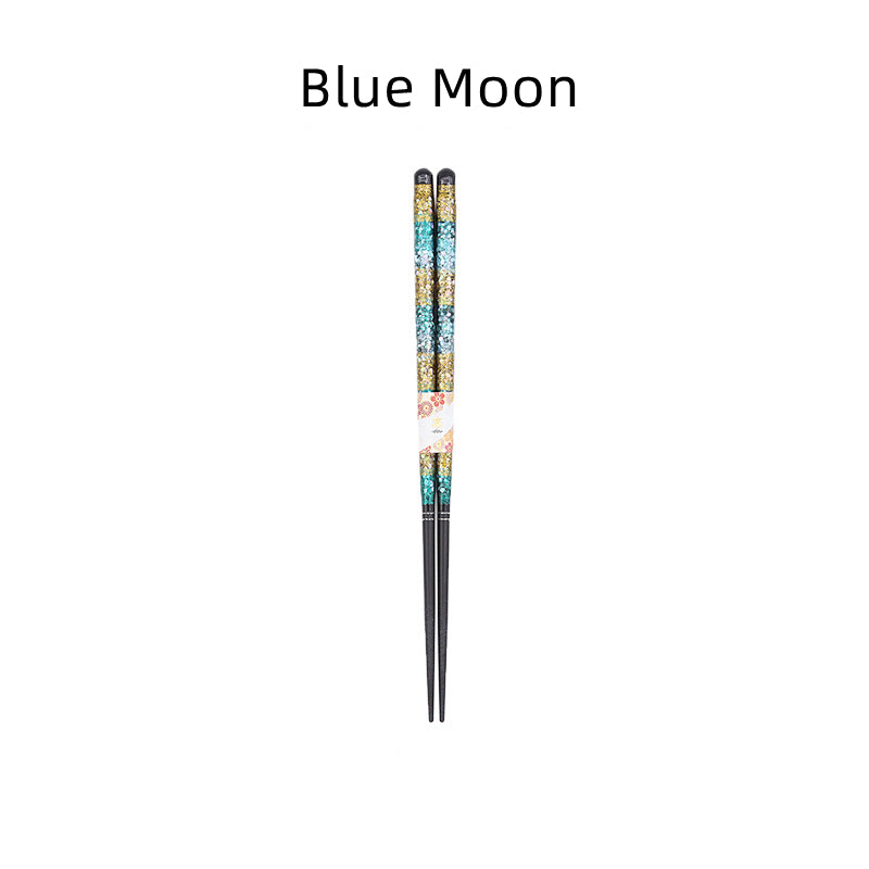Japanese Handcrafted "Starry Night" Wooden Chopsticks – A Glimmer of the Cosmos for Your Table