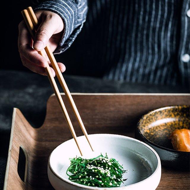 Japanese Plain Style Wooden Utensil Set - Thumbnail 4