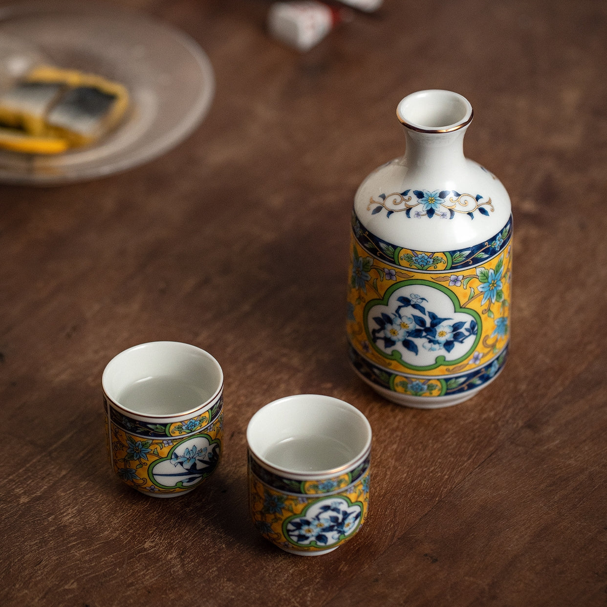 Japanese Mino-yaki Sake Set