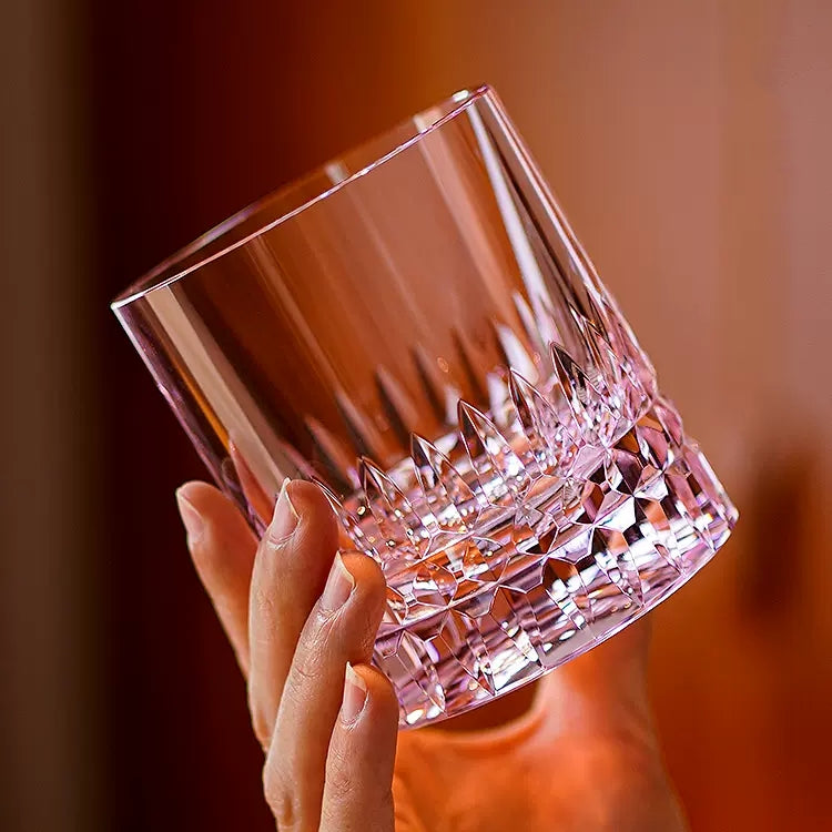 Edo Kiriko Crystal Royale Whisky Glass with Wooden Box – A Regal Expression of Japanese Craftsmanship