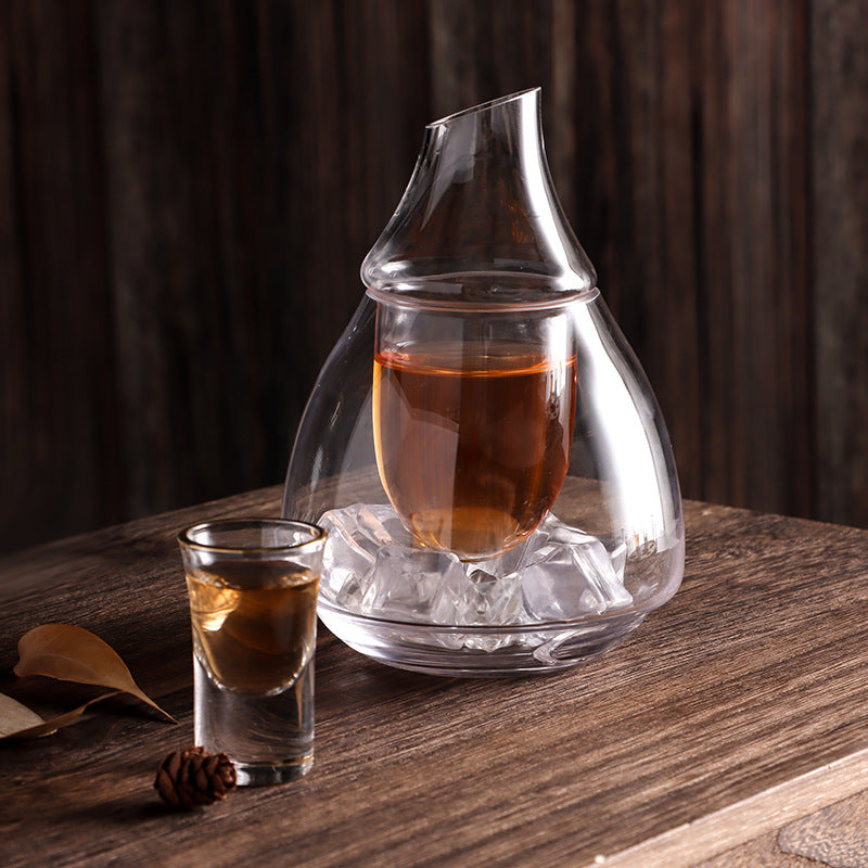 Two-Tier Spirit Glass Decanter - Thumbnail 3