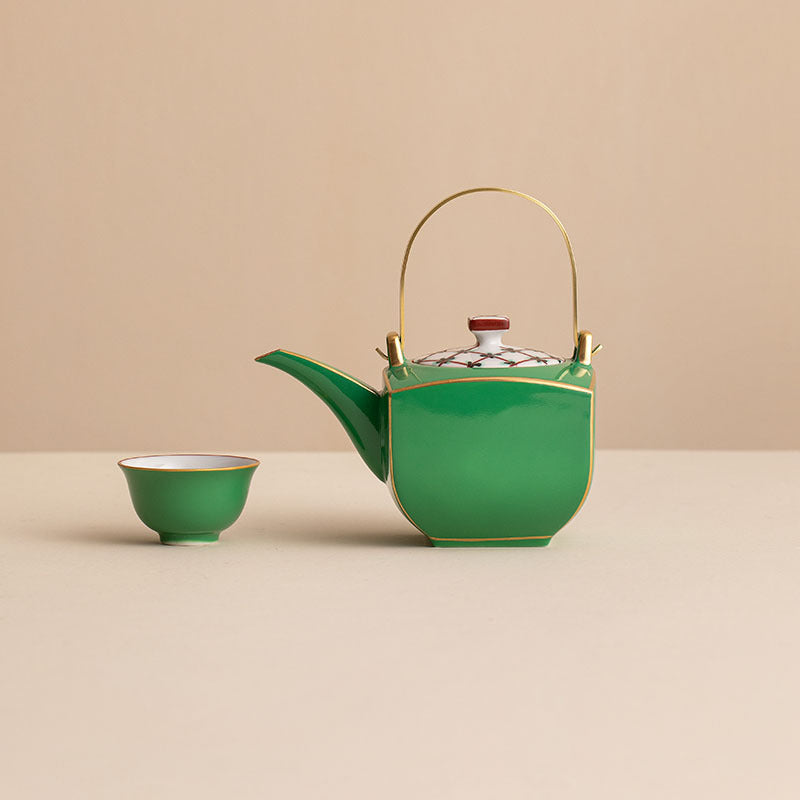 Oriental Artisan Zouzeng Kiln Tea Set - Thumbnail 3