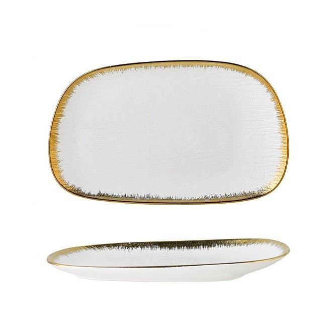 Matte Ceramic Rectangular Serving Plates – Modern Simplicity for Stylish Presentations