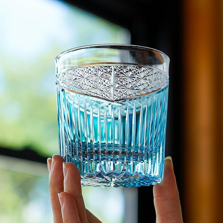 Edo Kiriko Handcrafted Karmic Whisky Glass – An Echo of Destiny in Crystal