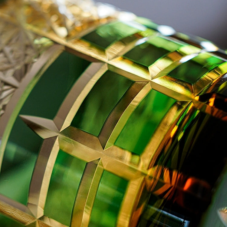 Edo Kiriko Handcrafted Diamond Amber Whisky Glass – A Jewel of Japanese Craftsmanship