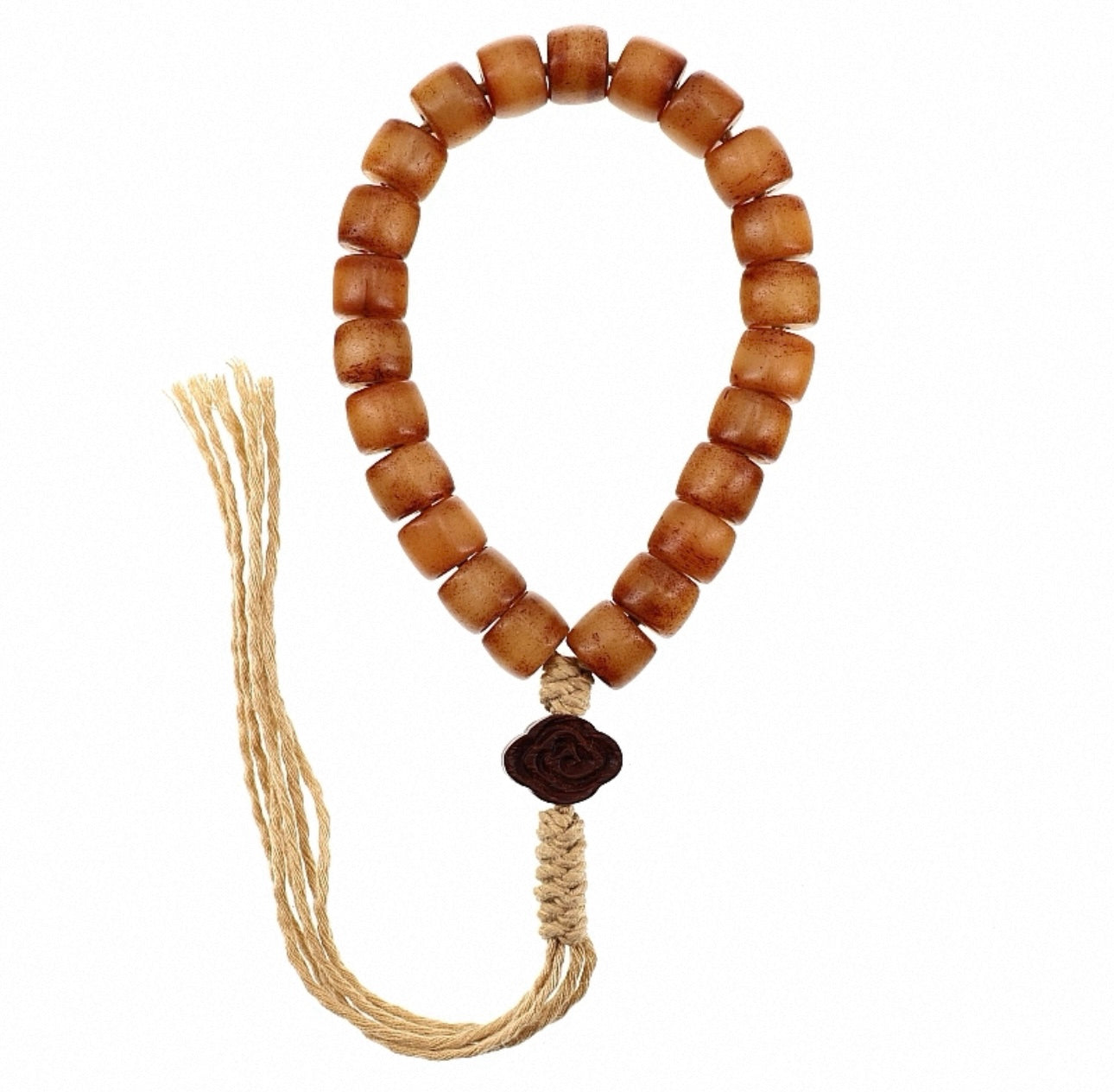 Tibetan Natural Yak Bone Prayer Beads - A Legacy of Mindfulness