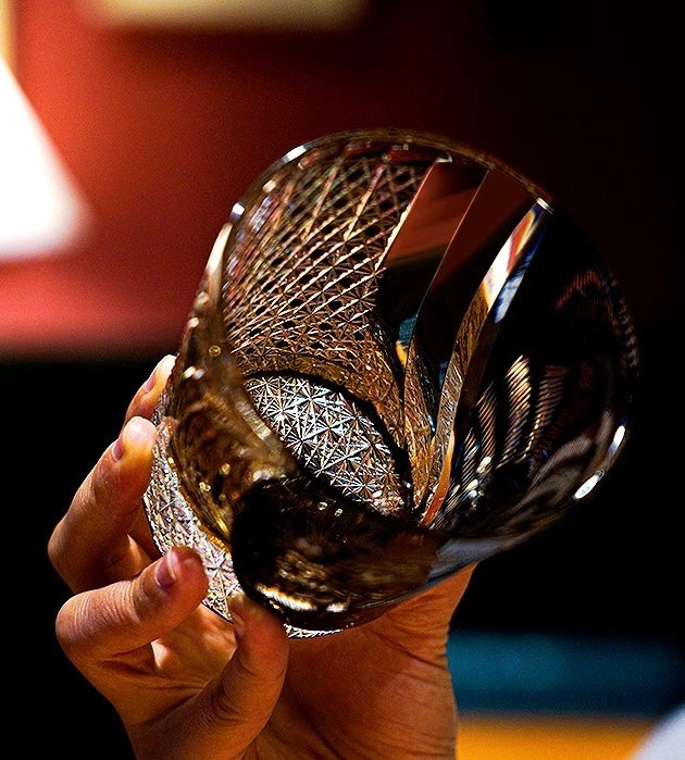 The "Majestic Tiger" Master-Edition Edo Kiriko Whiskey Glass