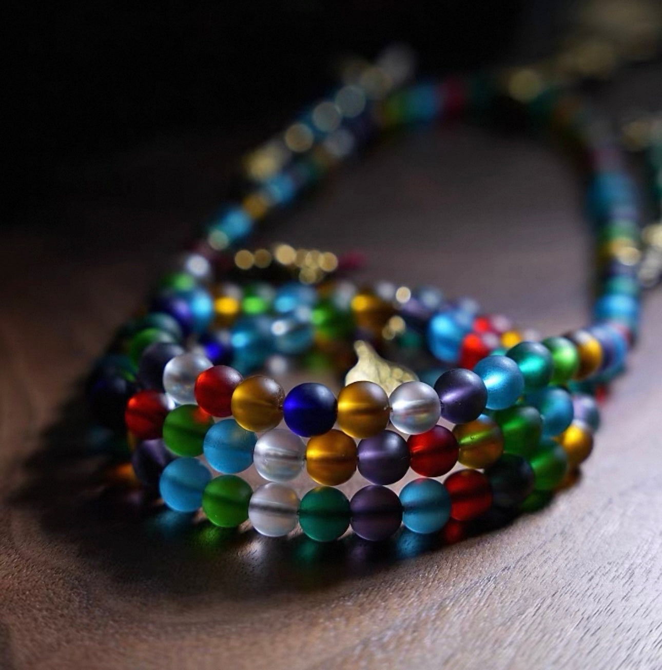 Handcrafted "Liuli" Glass Mala Bracelet/Necklace - Original Design