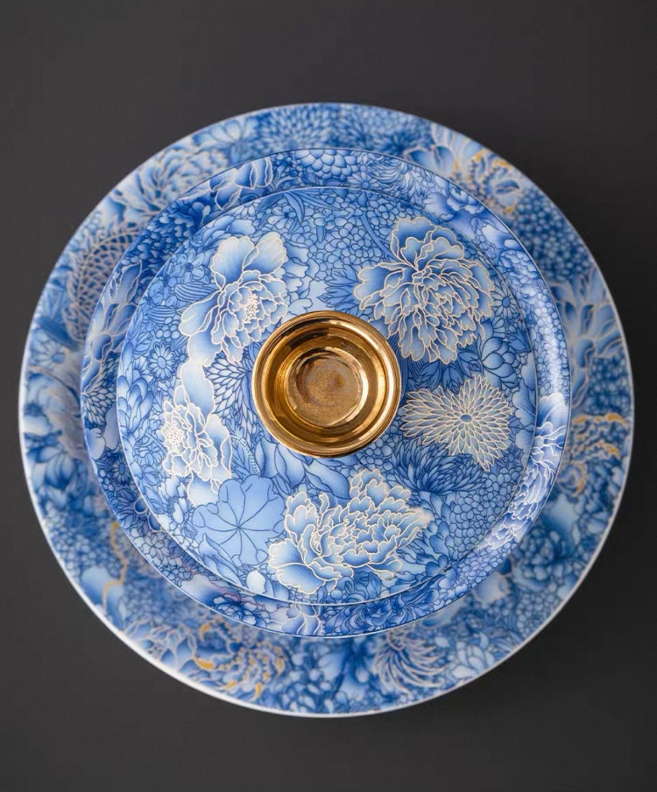 The Silver Dragon "Hovering" Gaiwan Tea Set