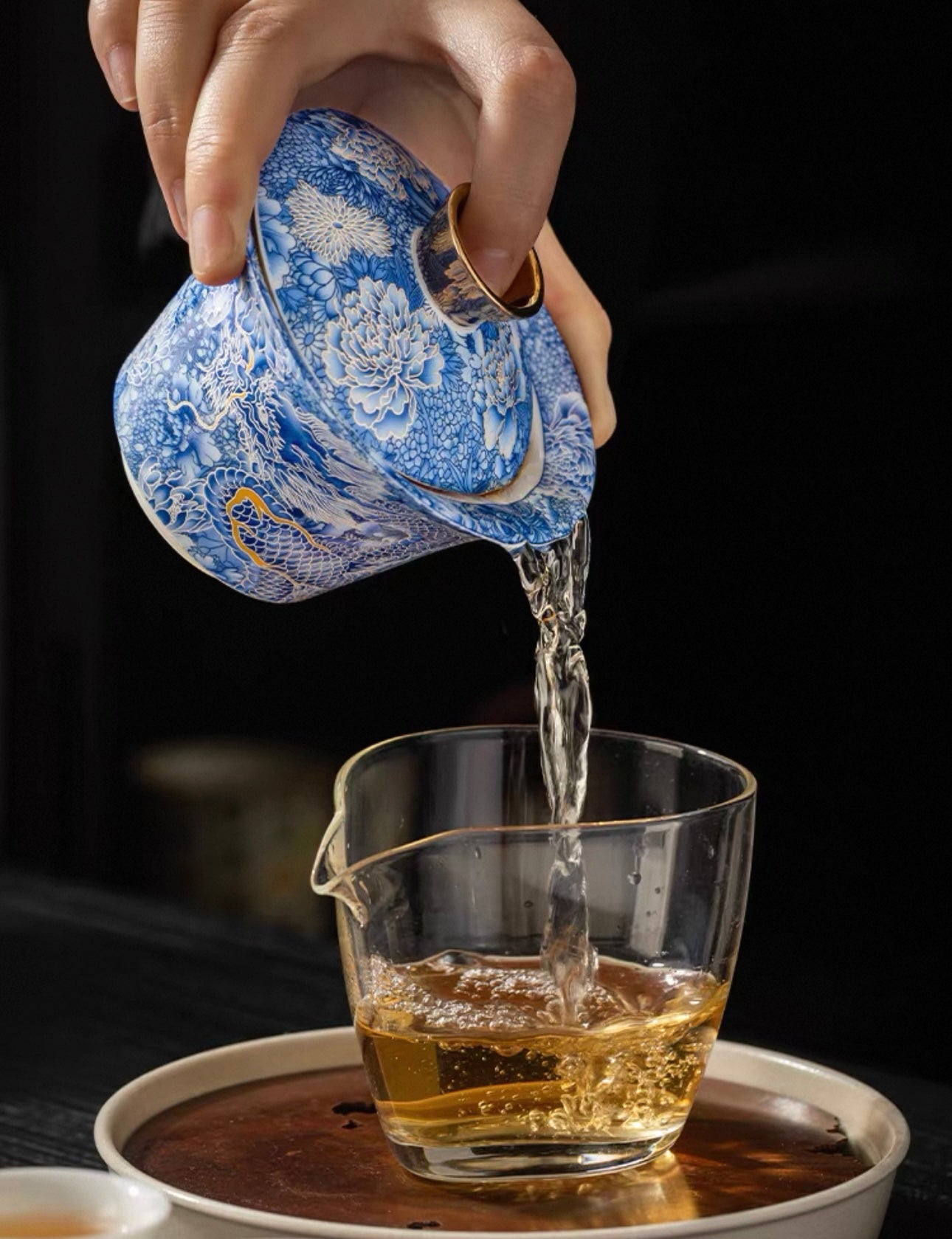 The Silver Dragon "Hovering" Gaiwan Tea Set