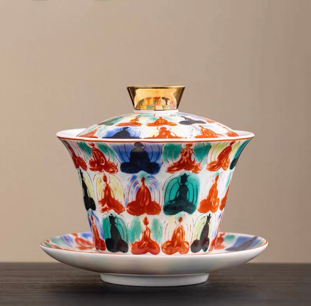 The Silver Dragon "Hovering" Gaiwan Tea Set