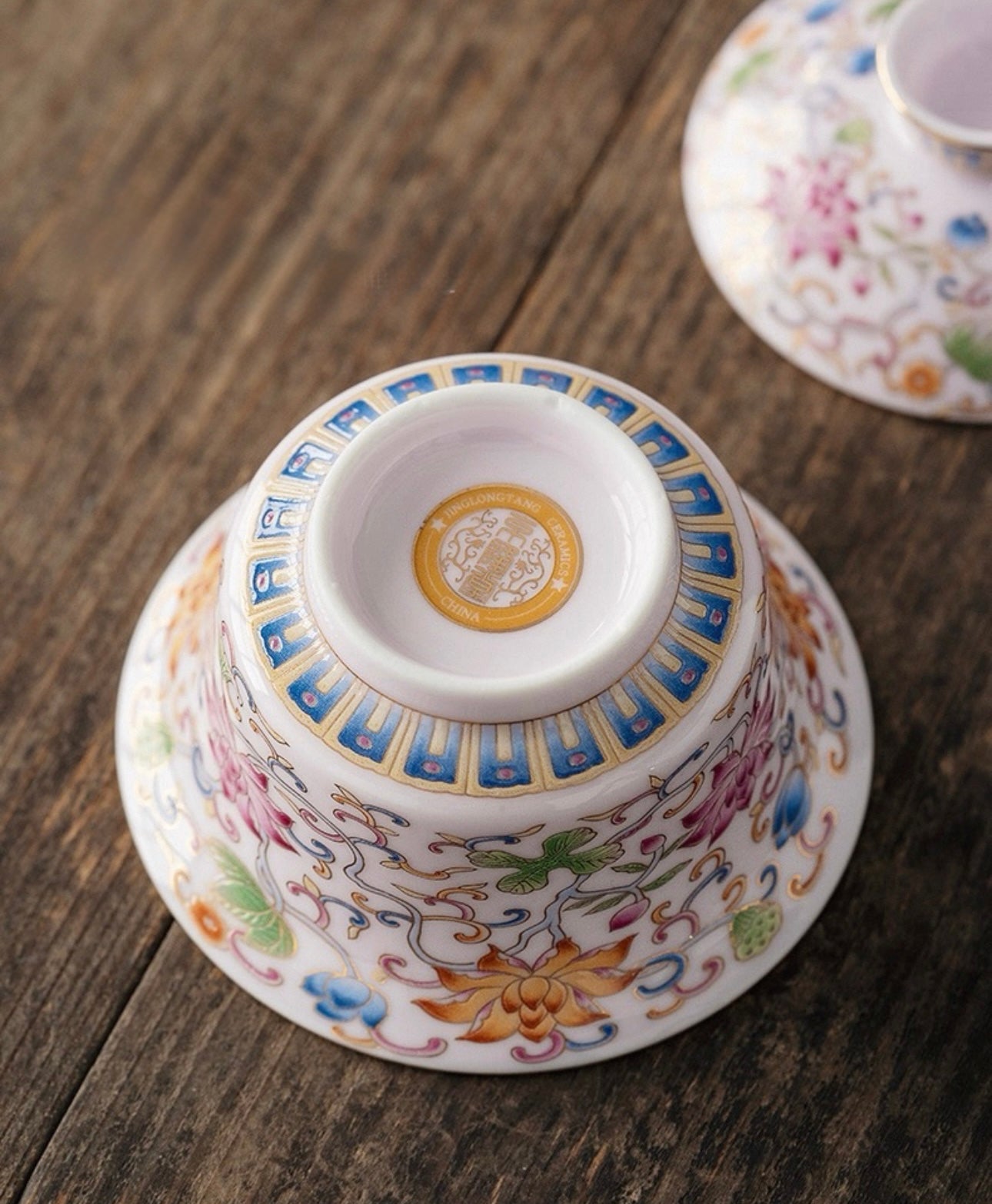 Filigree Enamel Gaiwan - Handcrafted for Tea Lovers