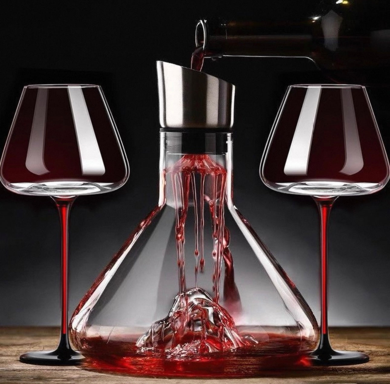 Fuji Cascade Wine Decanter - Thumbnail 3