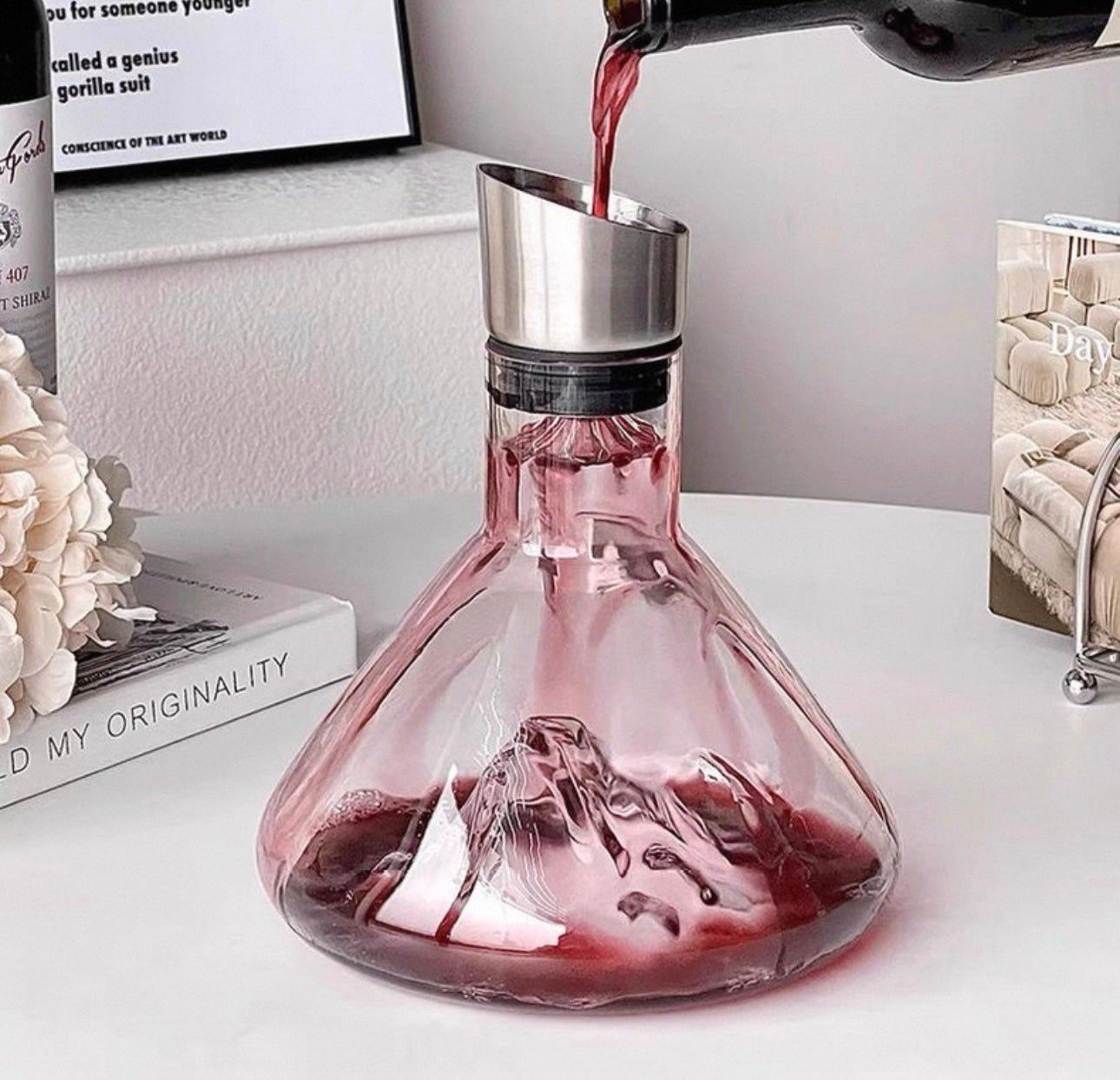 Fuji Cascade Wine Decanter - Thumbnail 5