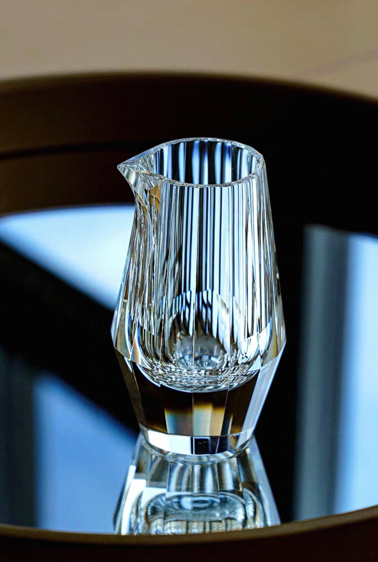 Handcrafted Cut-Glass K9 Crystal Liquor Decanter Set - Thumbnail 2