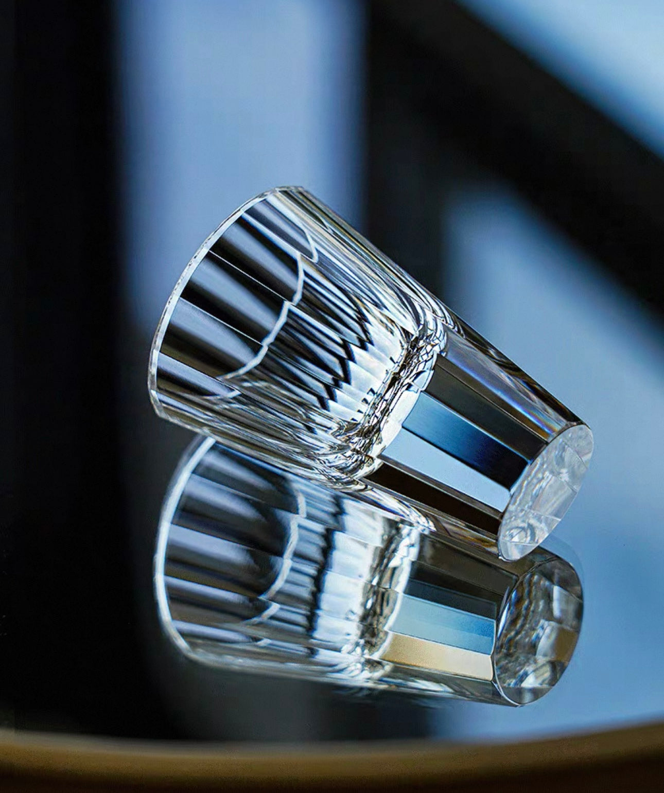 Handcrafted Cut-Glass K9 Crystal Liquor Decanter Set