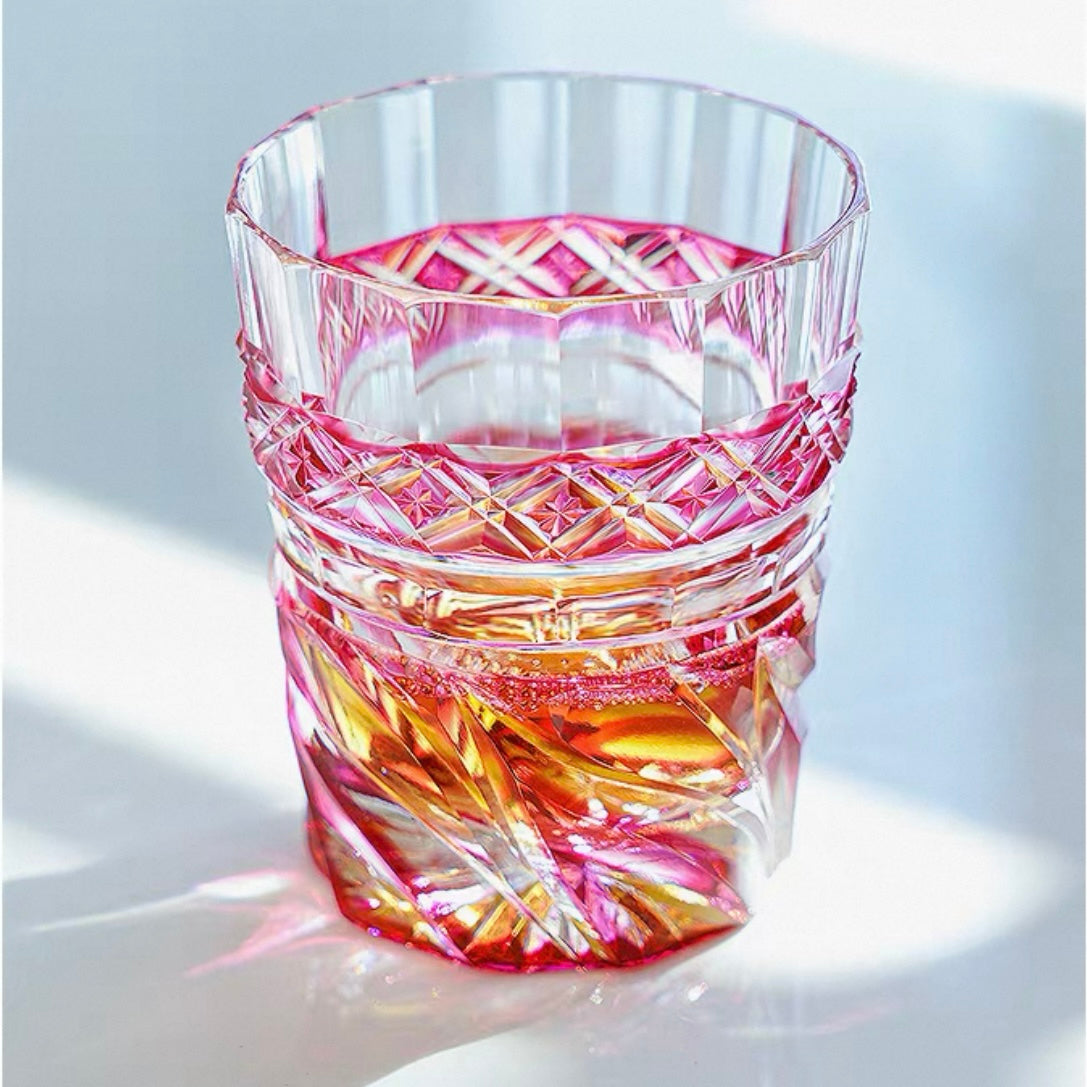 Edo Kiriko Handcrafted Aokiku Whisky Glass - Thumbnail 4