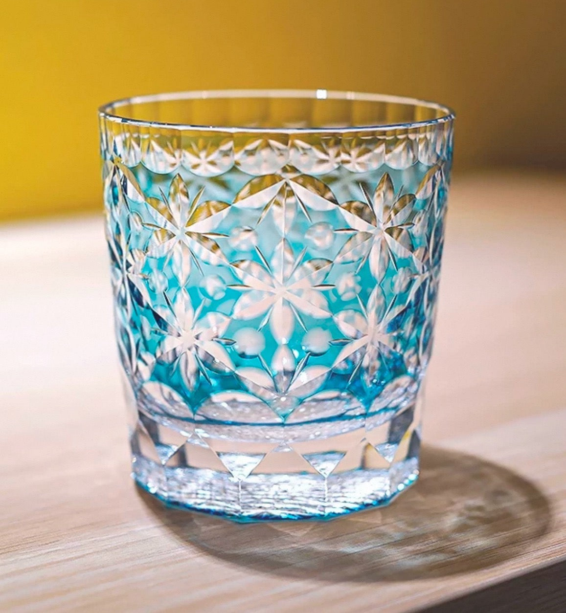 Edo Kiriko Handcrafted Royal Blossom Whisky Glass – A Timeless Ode to Opulence